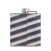 Retro-Rotfüchse und Eule-Flasche Flachmann (Rückseite)