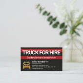 Retro-Rotkolonne Visitenkarte (Stehend Vorderseite)