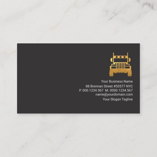 Retro-Rotkolonne Visitenkarte (Rückseite)