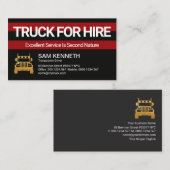 Retro-Rotkolonne Visitenkarte (Vorne/Hinten)