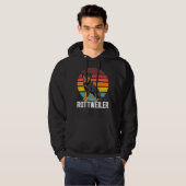 Retro Rottweiler Dog Hoodie (Vorne ganz)