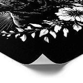 Retro Rottweiler Dog Lover Tattoo Style Poster (Ecke)