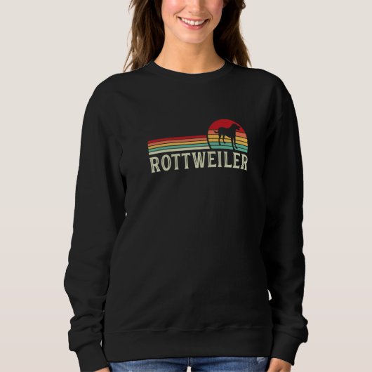 Retro Rottweiler Dog Rottie  1 Sweatshirt (Vorderseite)