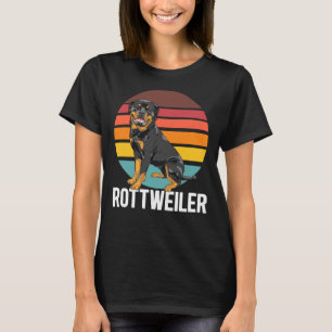 Retro Rottweiler Hund 28 T-Shirt