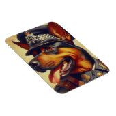 Retro Rottweiler Malerei Magnet (Rechte Seite)