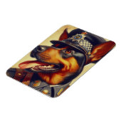Retro Rottweiler Malerei Magnet (Linke Seite)
