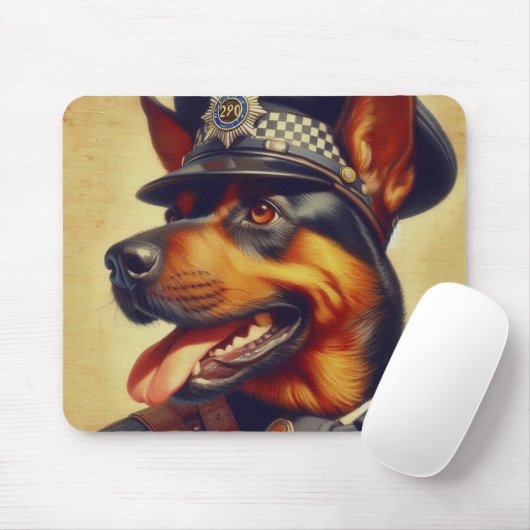 Retro Rottweiler Malerei Mousepad (Mit Mouse)