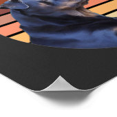 Retro Rottweiler Poster (Ecke)