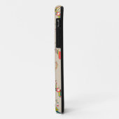 Retro Rotwildkopf auf Leinen Case-Mate iPhone Hülle (Hinten/Links)