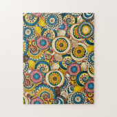 Retro Rounds farbenfroh Puzzle (Vertikal)