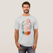 Retro Route 66 Bike Trail T-Shirt (Vorne ganz)