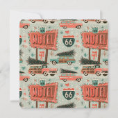 Retro Route 66 Motel Weihnachten (Vorderseite)