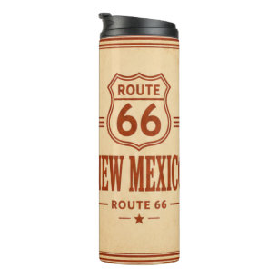 Retro Route 66 New Mexico Highway-Abenteuer Thermosbecher