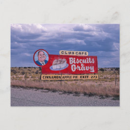Retro-Route 66 Postkarte