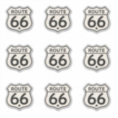 Retro Route 66 Schild Benutzerdefiniert Aufkleber (Vorderseite)