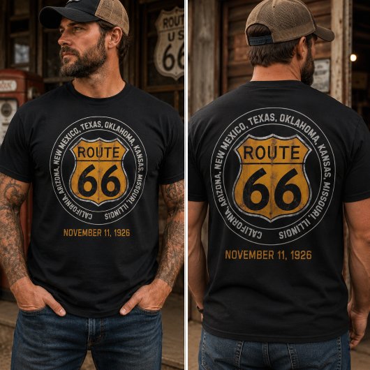Retro-Route 66 T-Shirt