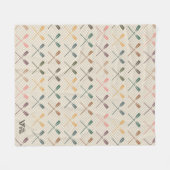 Retro Rowing Lover Blanket Gemütliches Theme für R Fleecedecke (Vorderseite (Horizontal))