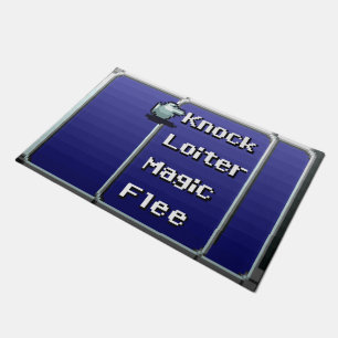 Retro RPG-Menü-Tür-Matte 24" x 6" (16-Bit) Fußmatte