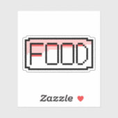 Retro RPG Pixel Art – Chat Box ‘Food’ Aufkleber (Blatt)