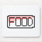 Retro RPG Pixel Art – Chat Box ‘Food’ Mousepad (Vorne)