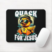 Retro Rubber Duck Christian Rubber Ducky Quacks Fo Mousepad (Mit Mouse)