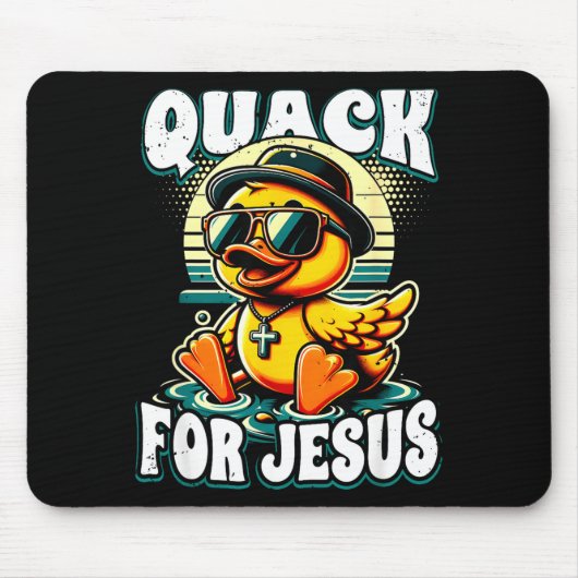 Retro Rubber Duck Christian Rubber Ducky Quacks Fo Mousepad (Vorne)