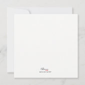 Retro Ruby Frame/Ruby 40. Hochzeitstag Einladung (Rückseite)