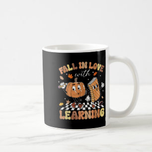 Retro Rückgang in Liebe mit Lernen Autumn Pumpkin Kaffeetasse