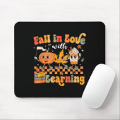 Retro Rückgang in Liebe mit Lernen Autumn Pumpkin Mousepad (Mit Mouse)