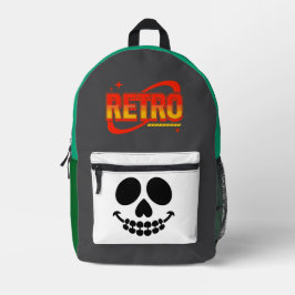 Retro-Rucksack. Bedruckter Rucksack