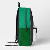 Retro-Rucksack. Bedruckter Rucksack (Links)