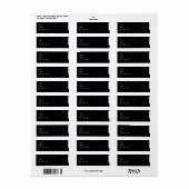 Retro-Rücksendeadresse Lila und Schwarz-Abschluss (Vorne)