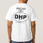 Retro Rückspulen u. DHP kombinierter T - Shirt (Rückseite)