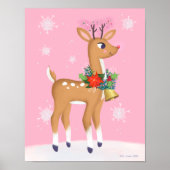 Retro Rudolph Reindez Art Print Poster (Vorne)