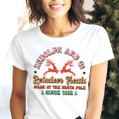 Retro Rudolph und Co. Rentier Leckereien Weihnacht Tri-Blend Shirt