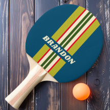 Retro-Rugby-Kundgebung Streifen mit Namen