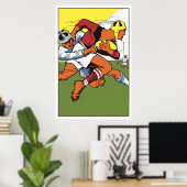 Retro Rugby-Meisterschaft Poster (Heimbüro)