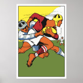 Retro Rugby-Meisterschaft Poster (Vorne)