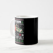 Retro Rugby O Scrum All Ye Faithful Ugly Merry Chr Kaffeetasse (Vorderseite Links)