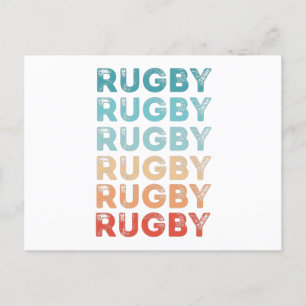 Retro Rugby Vintage-Geschenk Postkarte
