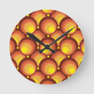 Retro Runde Wanduhr