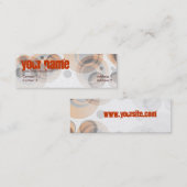 Retro rundet Mini Business Card Visitenkarte (Vorne/Hinten)