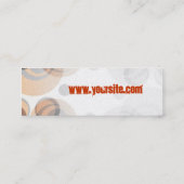 Retro rundet Mini Business Card Visitenkarte (Rückseite)