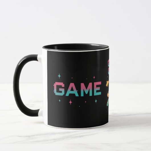 Retro Runner "Game Over" Pixel Art Design Tasse (Links)