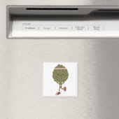 Retro Running Artichoke Magnet (In Situ (Geschirrspüler))