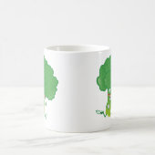 Retro Running Broccoli Kaffeetasse (Mittel)