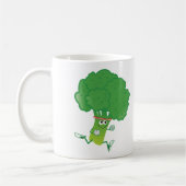 Retro Running Broccoli Kaffeetasse (Links)