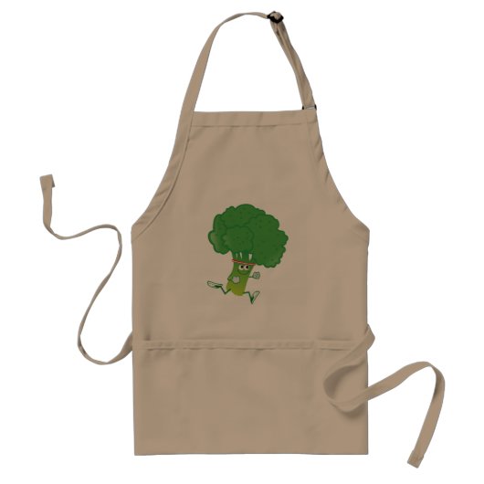 Retro Running Broccoli Schürze (Vorne)