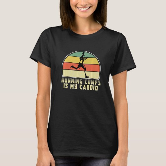 Retro Running Is My Cardio Marathoner Marathon Run T-Shirt (Vorderseite)