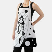 Retro Runway Model, Vintag Art Deco Mode Schürze (InSitu)